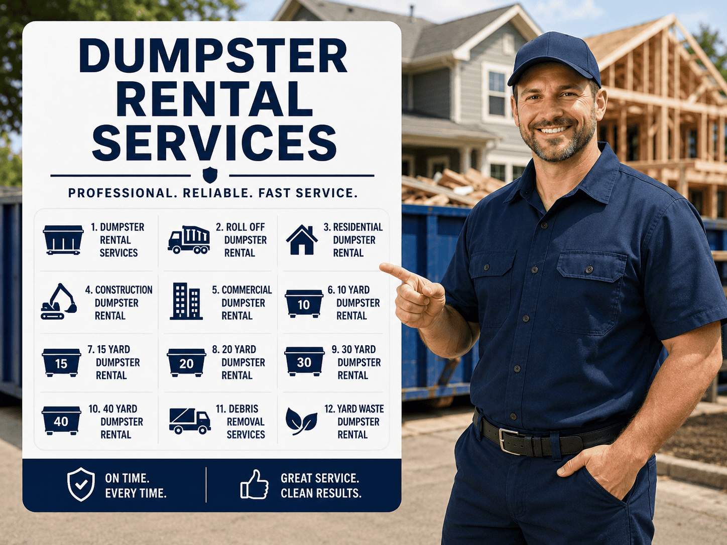 Same Day Dumpster Rental Services Near Me